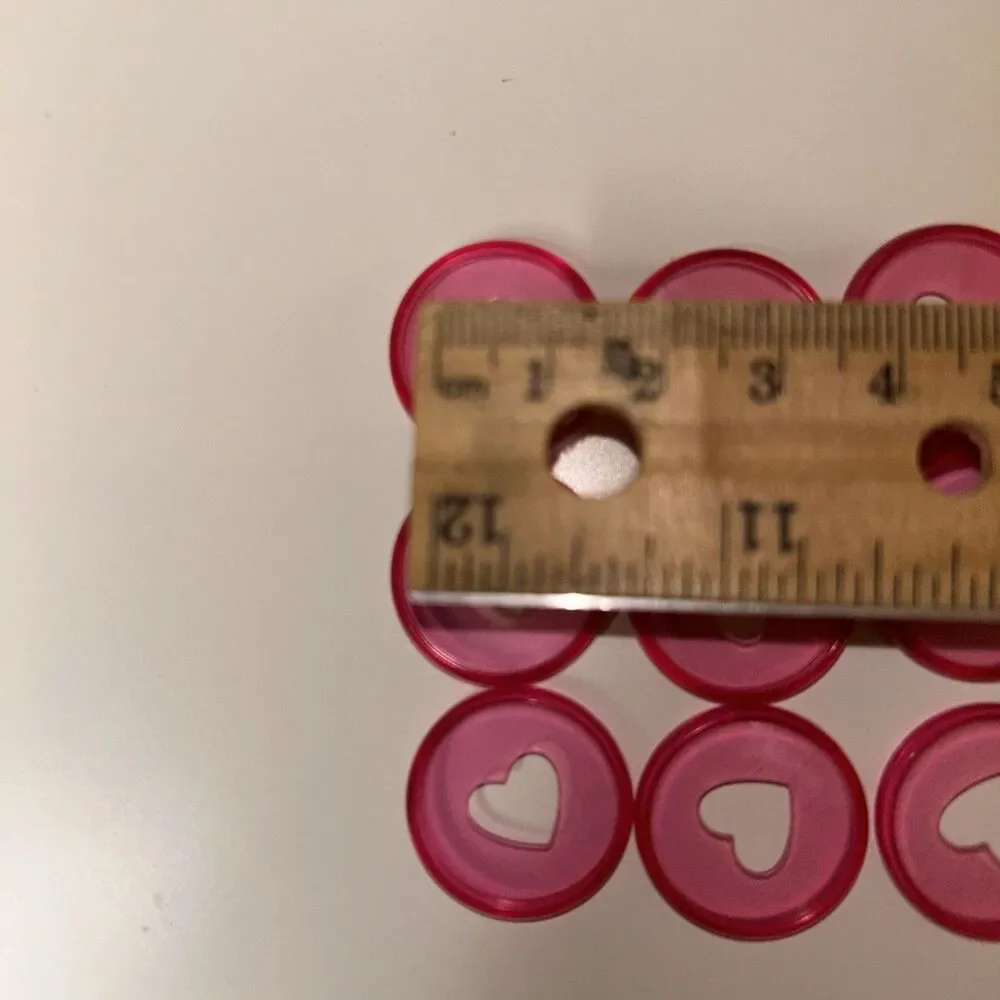 Mini Happy Planner Discs Pink plastic Breakable  Lot of  9